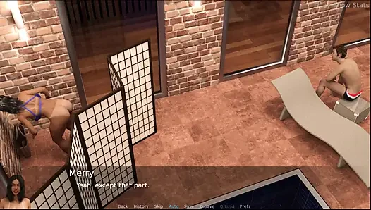 Istri hot proyek #44: aaron crot di sekujur tubuh Emily sambil ditonton johannes