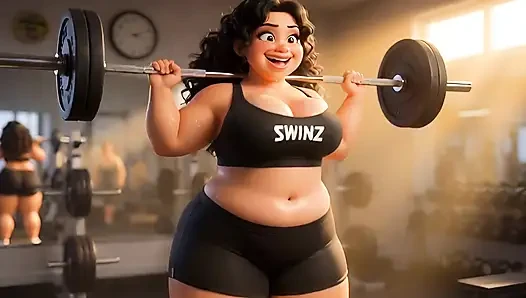 From Chubby & Ignored to Curvy Cock Tease Ep2 First Gym Day & Teasing Begins