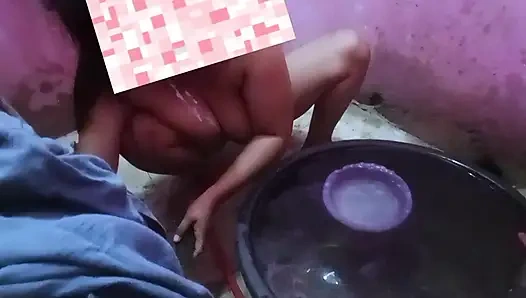 My stepmom always films herself in the shower to show off her big firm