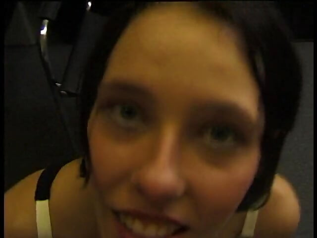 Spex brunette sucking cock and getting doggystyled in pov
