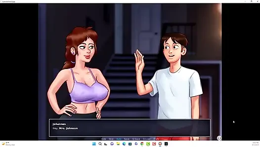 Summertime saga - Johannes and Erik watched Iwanka, Iwanka gave Johannes a blow job on camera