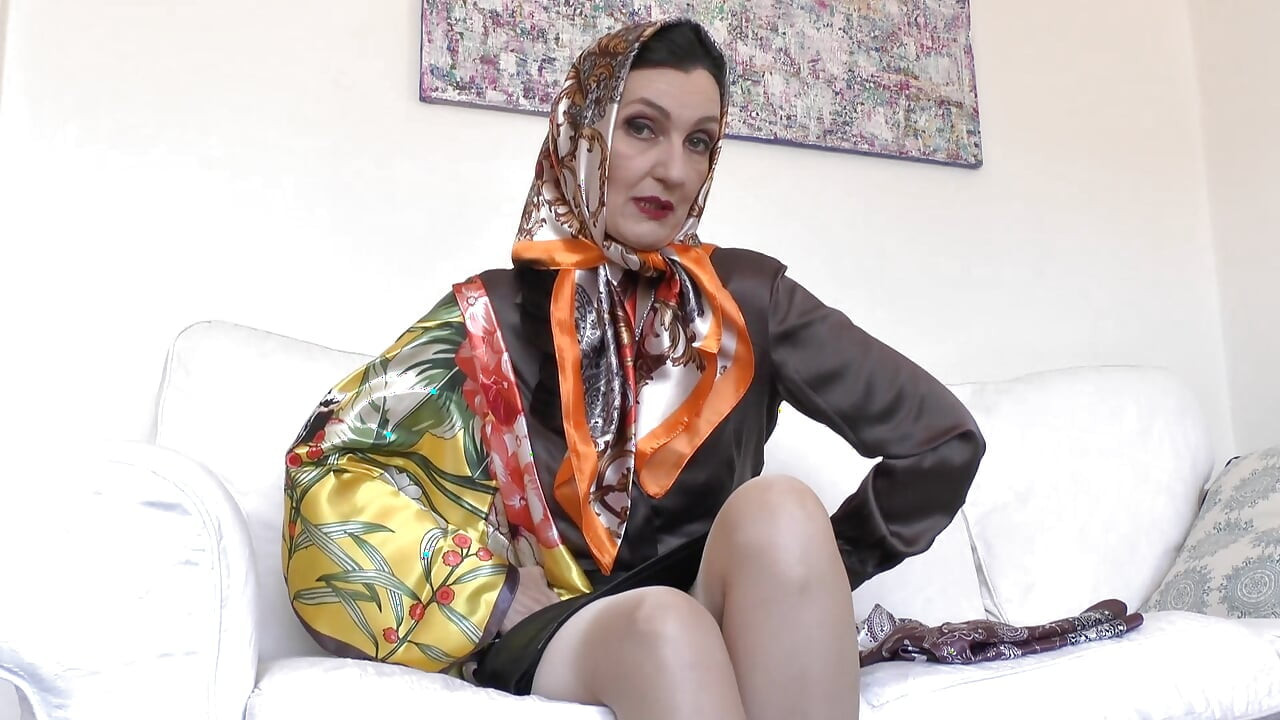 Exciting Satin Scarf Games! Lady Victoria Valente