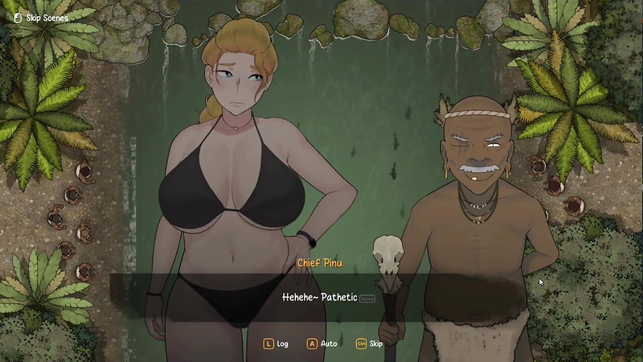 Hentai Game - Arrival of the Goddess - Part 1 Hot Sexy Blonde Woman Perform Paizuri & Intense Blowjob for the Tribe Chief
