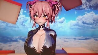 MMD R-18 Аниме-девушки сексуально танцуют, клип 203