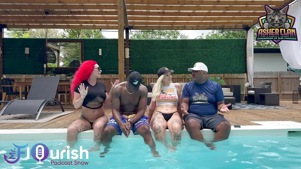 Mrflourish podcast met gast Roxi Keogh, Gigi Patsy en Datjguy in Florida