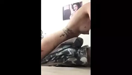 Tattooed Girl Humps Pillows