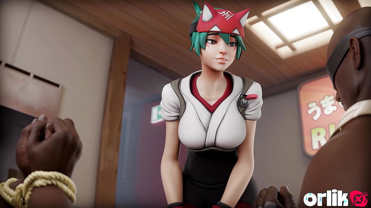 BBC Group Creampie Kiriko Overwatch Animation - Catching Thieves Gone Wrong