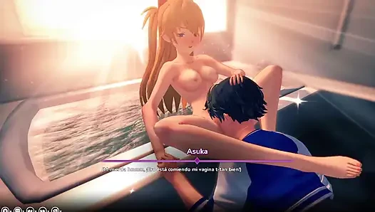 My Hentai Fantasy - Eating Asuka from Evangelion's pussy for the first time