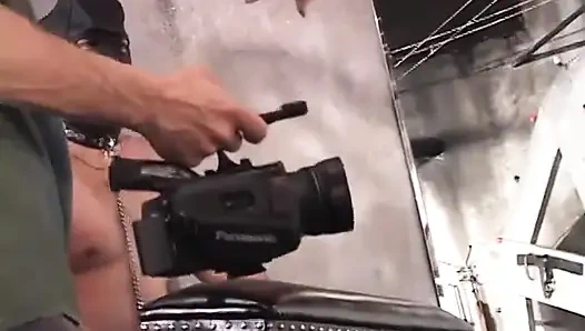 Behind the scenes footage of porn stars in action