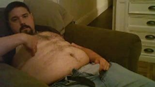 Chubby bear cumming