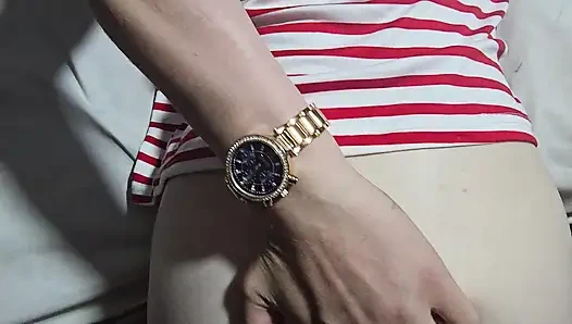 Sevimli sarışın domalarak sikiliyor