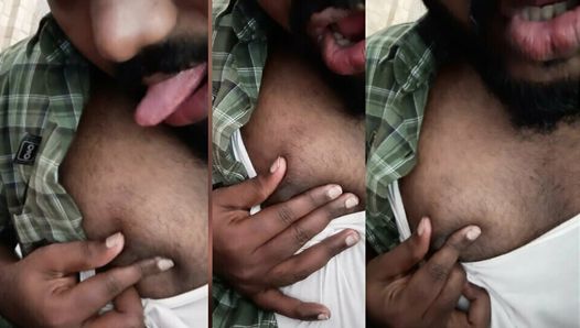 Indian Boy sucking Mallu Kerala Slut’s Boobs – Pressing and Licking