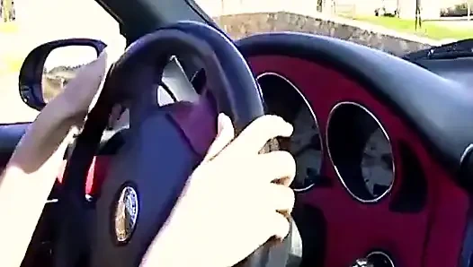 Горячая молодая брюнетка делает автостопщице специальную поездку