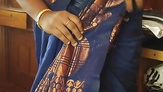 Awek Tamil Varsha bhabhi memakai sari