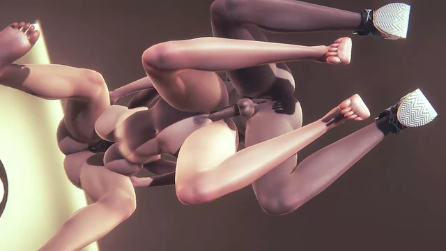 Hentai Uncensored 3D - Tanami x 2 Futanaris Boobjobs and threesome
