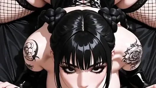 Hentai anime - Gotica culona quiere verga