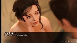 Scena di sesso con la matrigna e il professore - tette enormi - compilation di gameplay porno animato