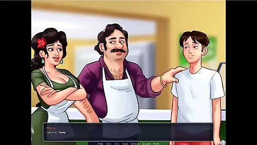 Summertime saga - Eva had her baby ... Johannes fucked Maria while tony was there