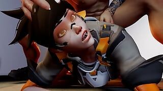 Hanzo Riders Tracer's Ass Hard - Overwatch Parody