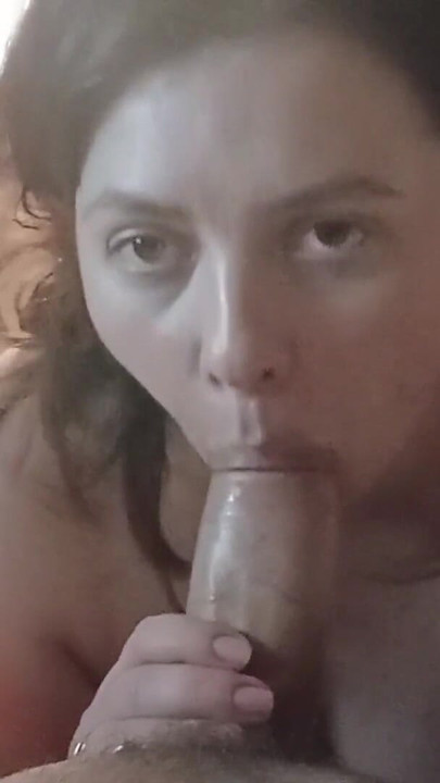 Emotional moment from "Incredible blowjob from a titted MILF with glasses"