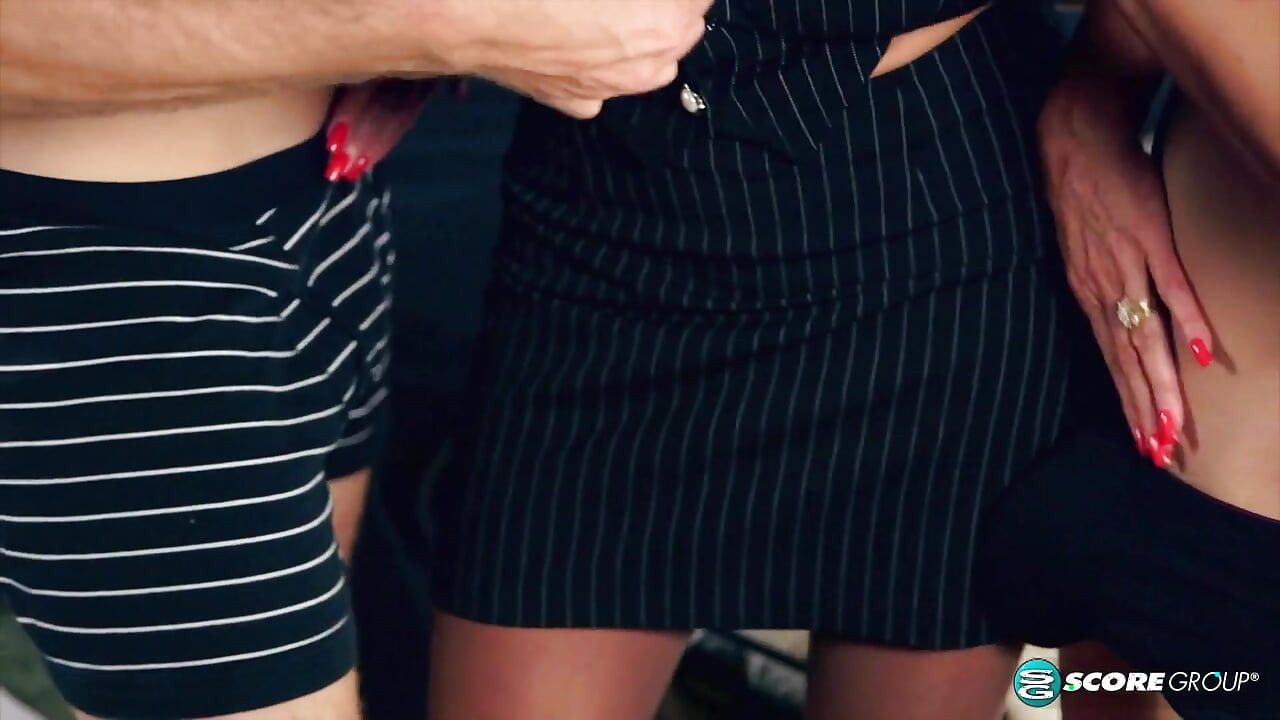 Two Young Cocks for Sally D'angelo