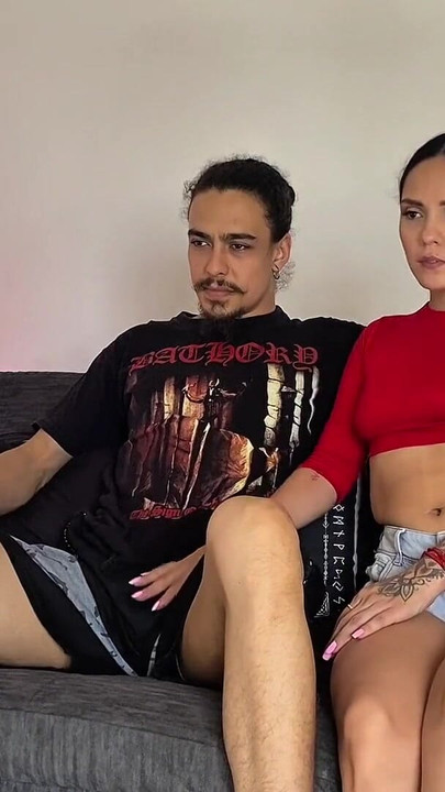 Iconic moment from "Latina stepsister surprises me while watching a movie! - SPANISH PORN"