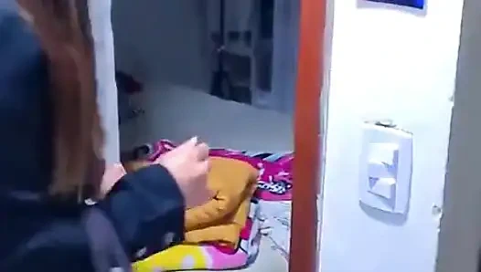 İşten eve azgın geldim ve lolipopumla geldim