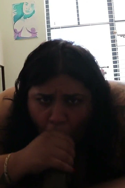Latina BBW Breana Khalo Has Her BBC Home Delivered