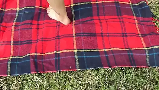 Age Gap Blonde German Babe Gets Fucked Outdoors by Huge Cock