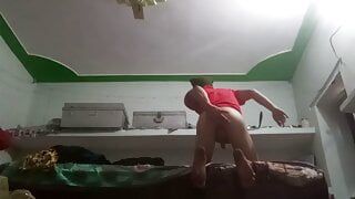Young Indian dirty boy practice for fucking a cute girl