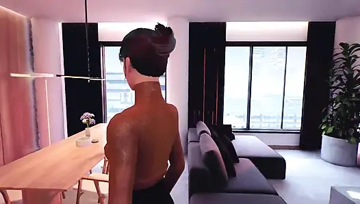 Современные роскошные секс-игры, часть 03. Обнаженная игра