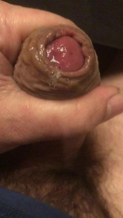nice wank with precum and creamy load