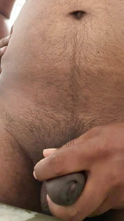 Indian guy masturbate and cum while a video call