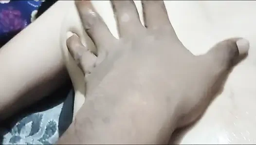 Desi wife blowjob & sucking my black cock