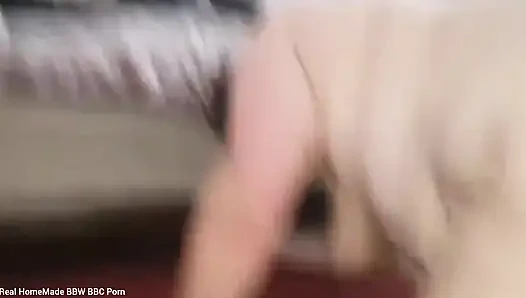 Fucking Polish SSBBW doggy cumming all over her big booty