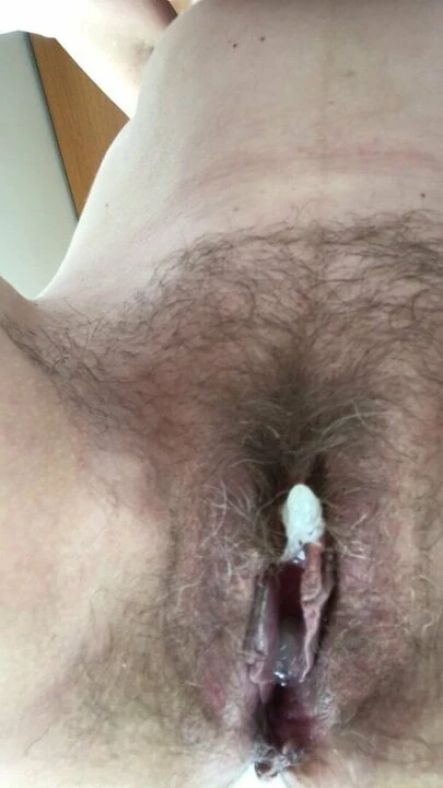 Pussy full of hot sperm