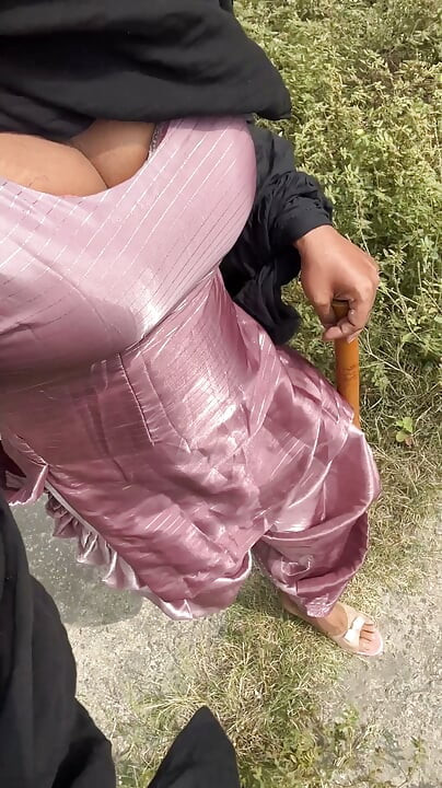 shiny silky satin suit salwar cross dresser indian bhabhi big tits
