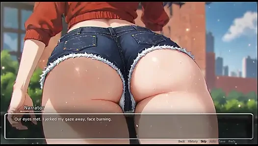 Die wände entblößt, ROMANTIK, Hentai-Spiel ep.1 Meine FREUNDIN enthüllt ihren PERFEKTen ARsch auf der STRAßE!