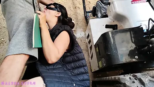 Super Hot Farm Inspector milf straight ass fucked to avoid a contract penalty