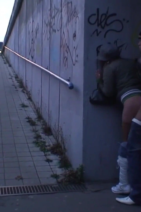 饥渴的婊子在桥下被快速粗暴抽插