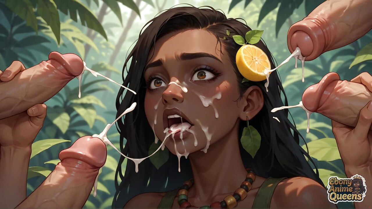炙熱的深色女神裝飾叢林 - 嬉戲的XXX！