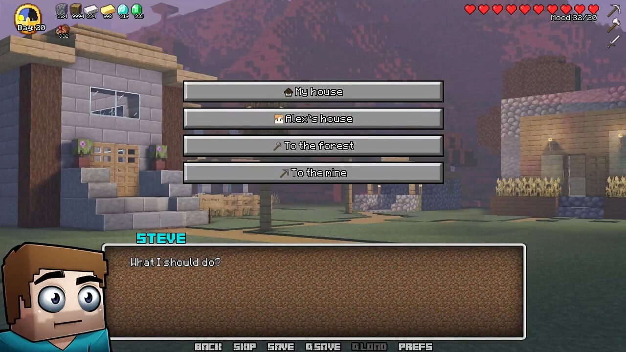 Minecraft Horny Craft - Part 3 - Alex Gives Blowjob to Steve by Loveskysanhentai