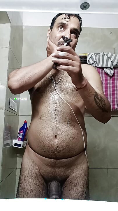 indian desi man enjoy sex and shower with police