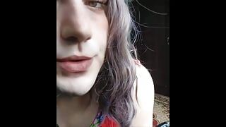 +18 Youtuber crossdresserKitty grote kont reet femboy hete slet hoer gladde man tot vrouw transformer seks porno model lekkere homo