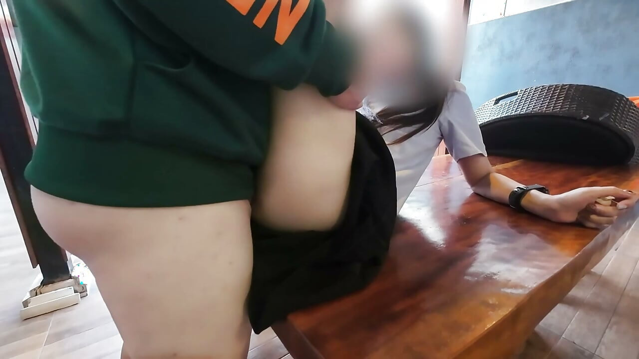 Asian girl curry in school uniform Poolside Semen full hole
