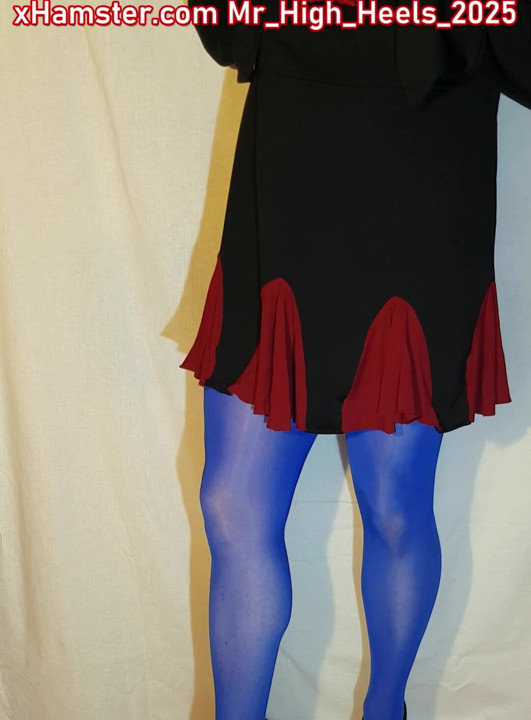 Blue and black