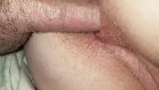 cumming in her stinky butthole