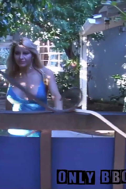 Tall Blonde Celeste Star Cums for BBC