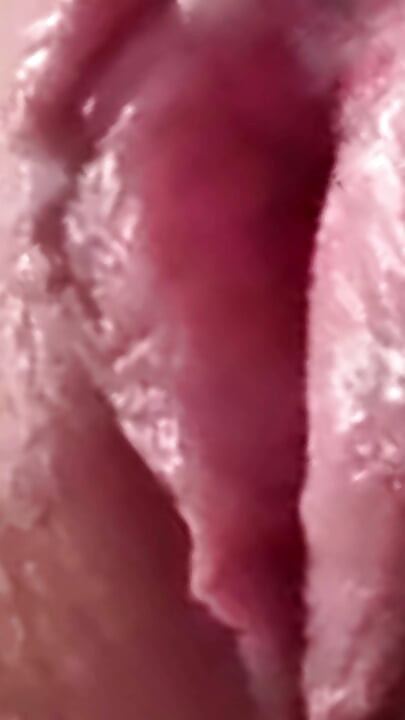 Stepmom EXTREME CLOSE-UP of a wet pulsating orgasm of a HUGE juicy PUSSY