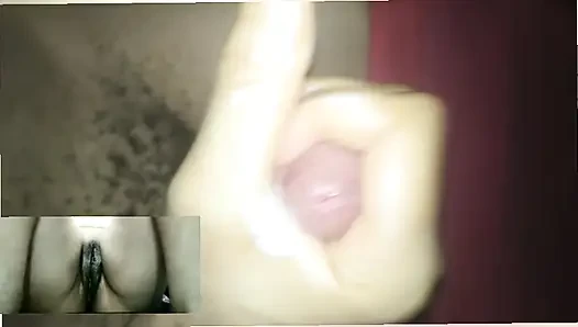Masturbating on a video call